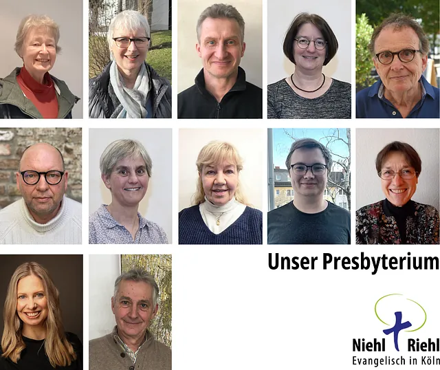 Portraits unserer 12 Presbyteriumsmitglieder